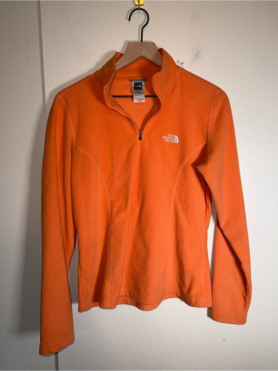 The North Face Tops - THE NORTH FACE TKA 100 Tangerine Pullover Quarter Zip Fleece Sweatshirt M